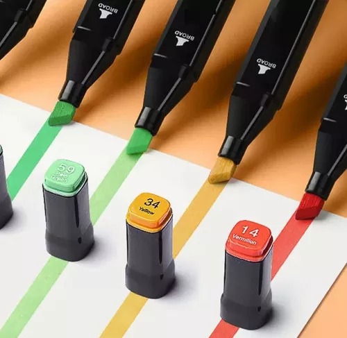 Set De Marcadores Doble Punta 60 Piezas